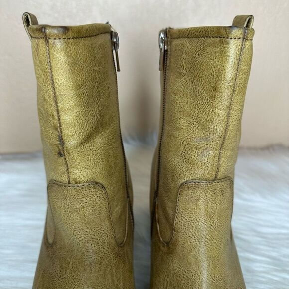 Rampage Tan Boots Gold Accent Size 10 Heels Retro - Picture 4 of 11
